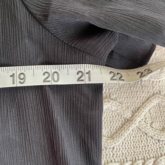 Nine West Polyester Short Sleeve Blouse Black Women’s Size Large - Picture 9 of 10